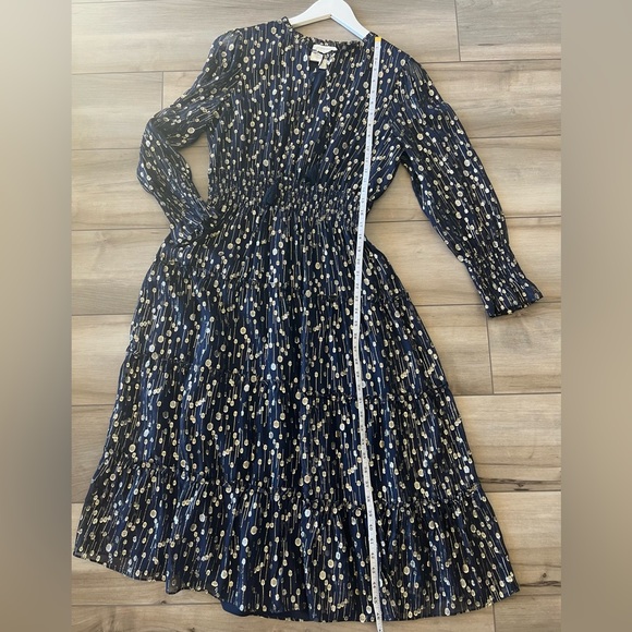 SAIL TO SABLE | NWOT Lurex Sparkle Smocked Midi M ✨ - Picture 6 of 11